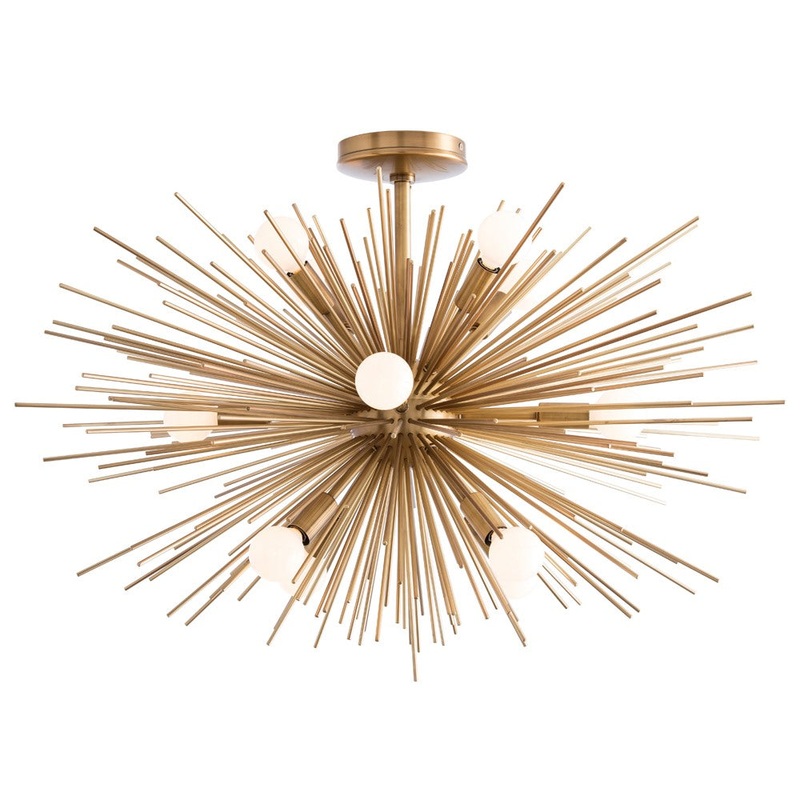 Arteriors 89967 Zanadoo 12 Light Chandelier Antique Brass