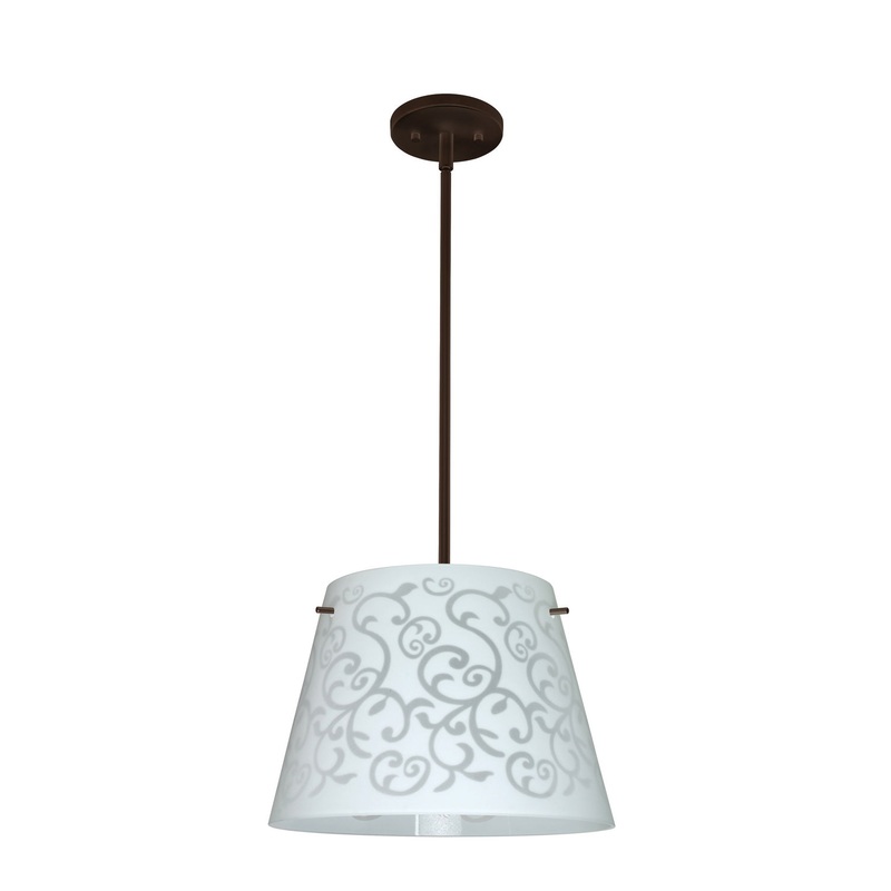 Besa 1KT-4340WD-LED-BR Amelia Three Light Pendant Bronze (Discontinued)