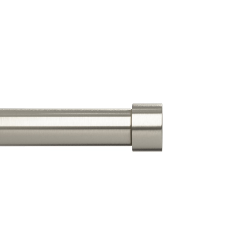 Cappa Expandable Single Curtain Rod Eco-Friendly Nickel