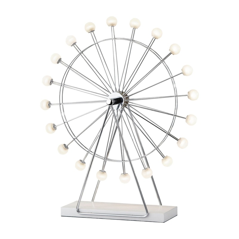 Coney Large LED Ferris Wheel Lamp Chrome
