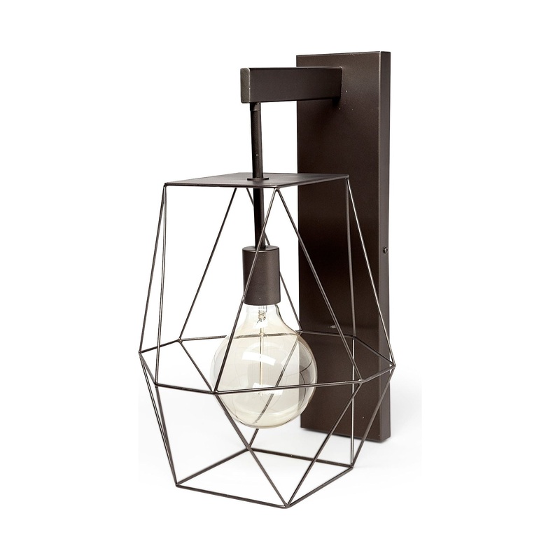 Cordova Wall Sconce Gray Metal