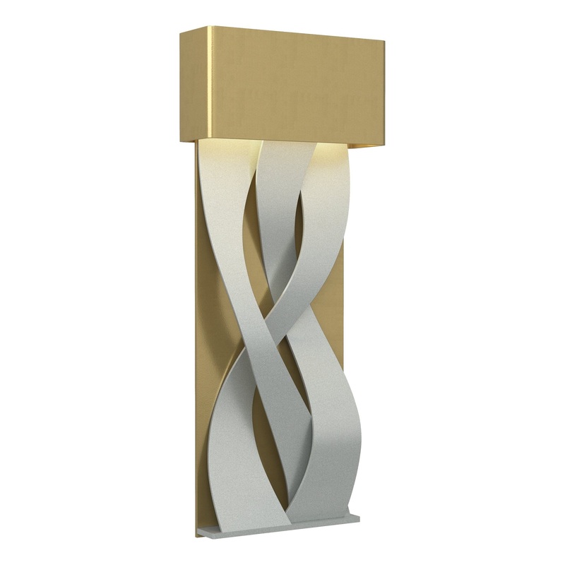 Tress Small LED Sconce Modern Brass Vintage Platinum