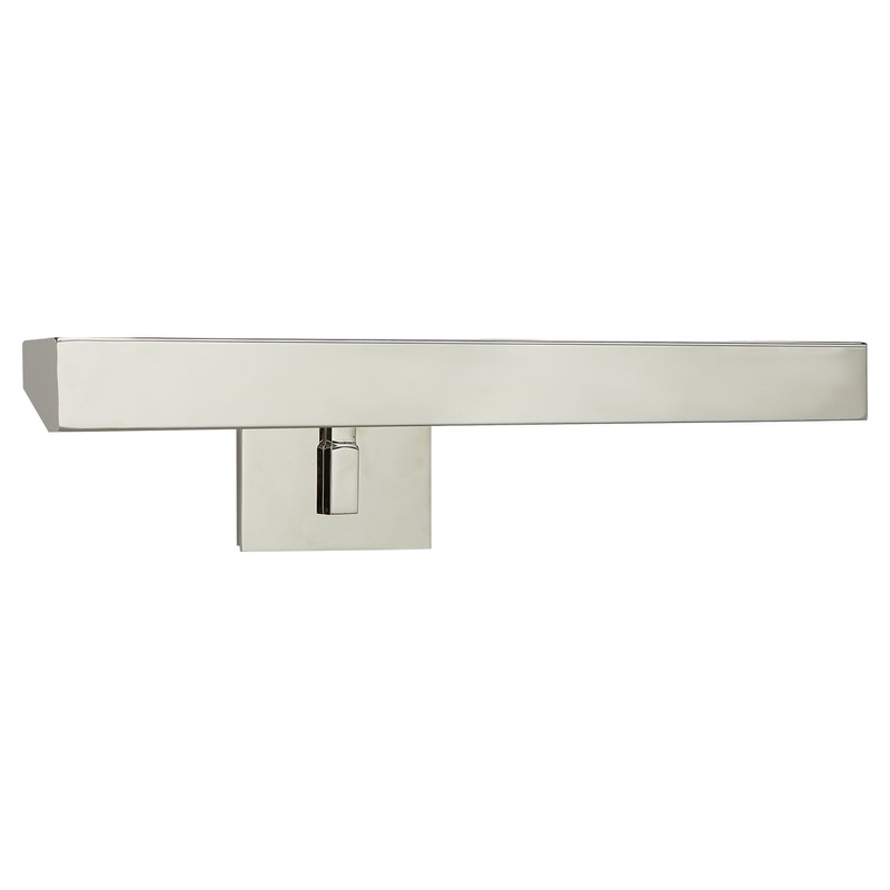 Two Light Picture Light from the Mcclain Collection in Polished Nickel Finish by Visual Comfort Signature