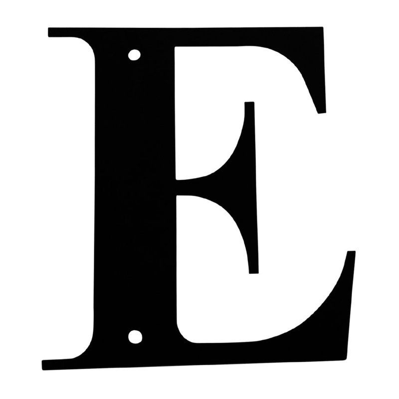 Village Wrought Iron LET-E-M Letter E Medium
