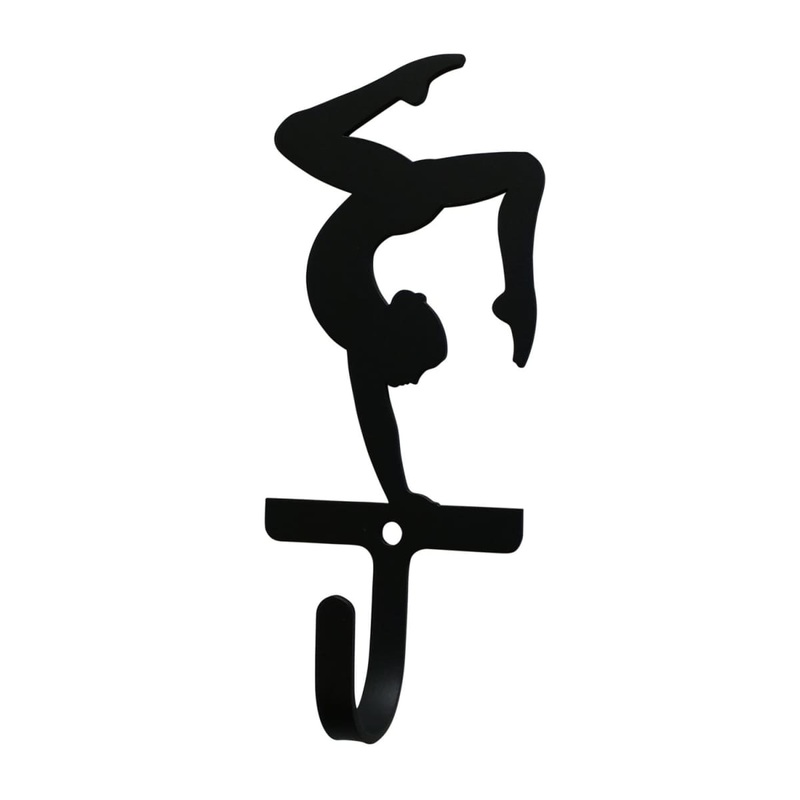 Village Wrought Iron WH-307-S Gymnastics Girls Wall Hook Small