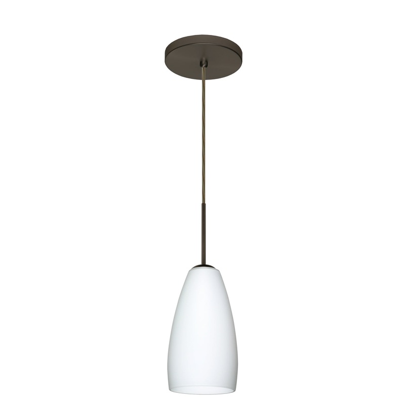 Besa 1BT-150907-LED-BR Chrissy One Light Pendant Bronze