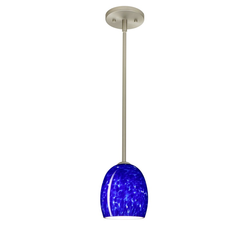 Besa 1TT-169786-SN Lucia One Light Pendant Satin Nickel