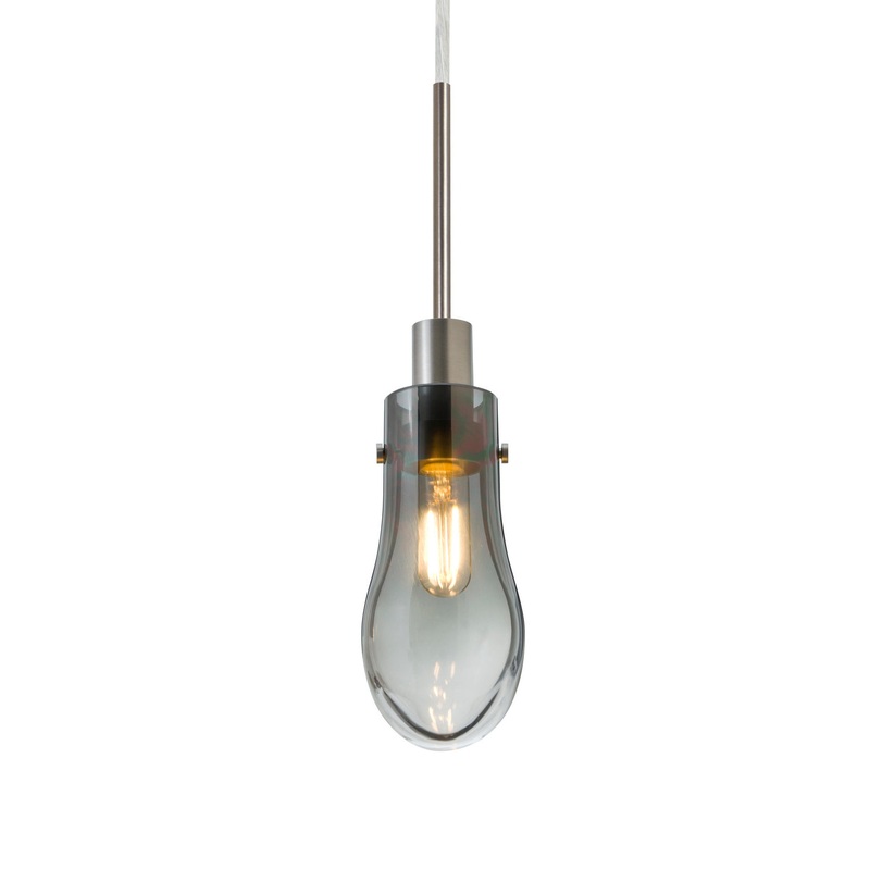 Besa J-WISHSM-EDIL-SN Wish One Light Pendant Satin Nickel