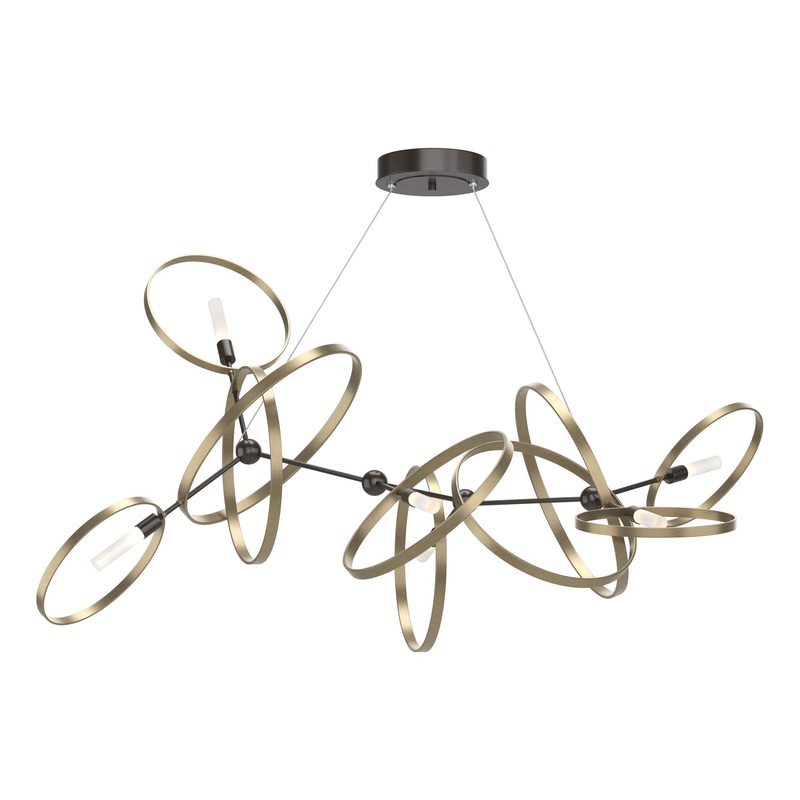 Celesse Pendant Oil Rubbed Bronze Soft Gold