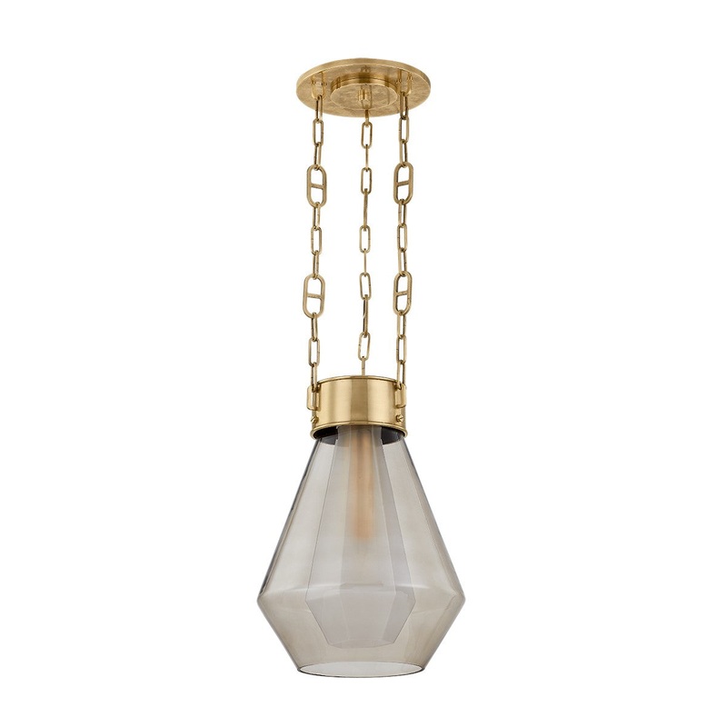 Corbett Lighting 466-14-VB Tragus One Light Pendant Vintage Brass