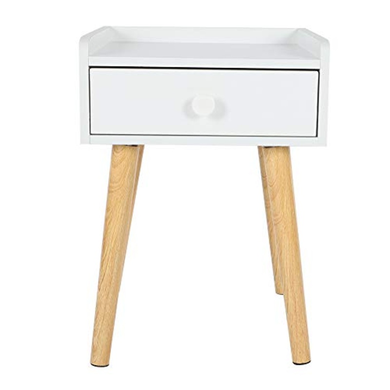 ffu Comodino, Semplice Comodino da Camera da Letto Moderno, Cassetto Armadio da Comodino (Bianco)