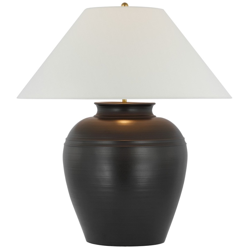 LED Table Lamp from the Prado Collection in Matte Black Finish by Visual Comfort Signature