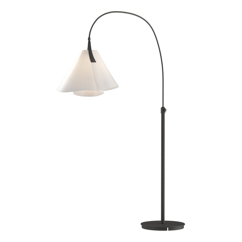 Mobius Arc Floor Lamp Natural Iron Spun Frost (SH)