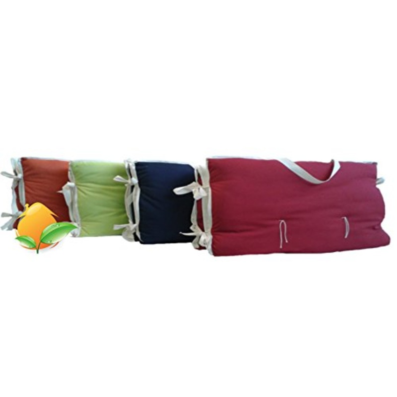 Natural Shopping Futon per Massaggio EasyBag in Puro Cotone 120x190cm Spessore 3cm Tessuto in Puro Cotone Laccetti e Manico per Trasporto, Prodotto in Italia