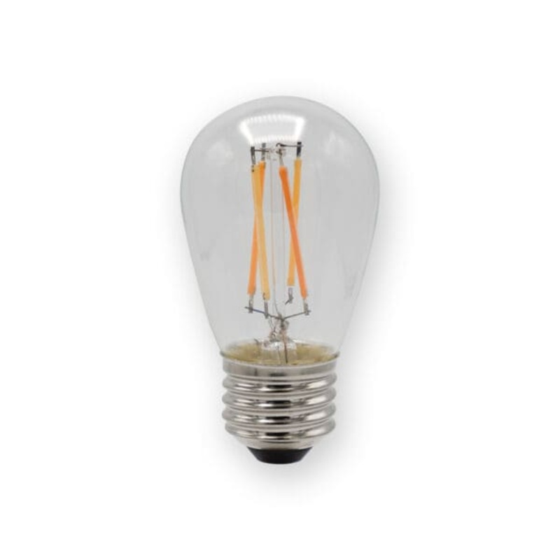 2.0W/S14 Dim To Warm Bistro Light Filament Bulb W/ Clear Lens, Input Voltage 12V Ac, 2.0W/160 Lumens, Cri 96.4, Cct 1800 – 2700K LED Miniature Lamp by Emery Allen
