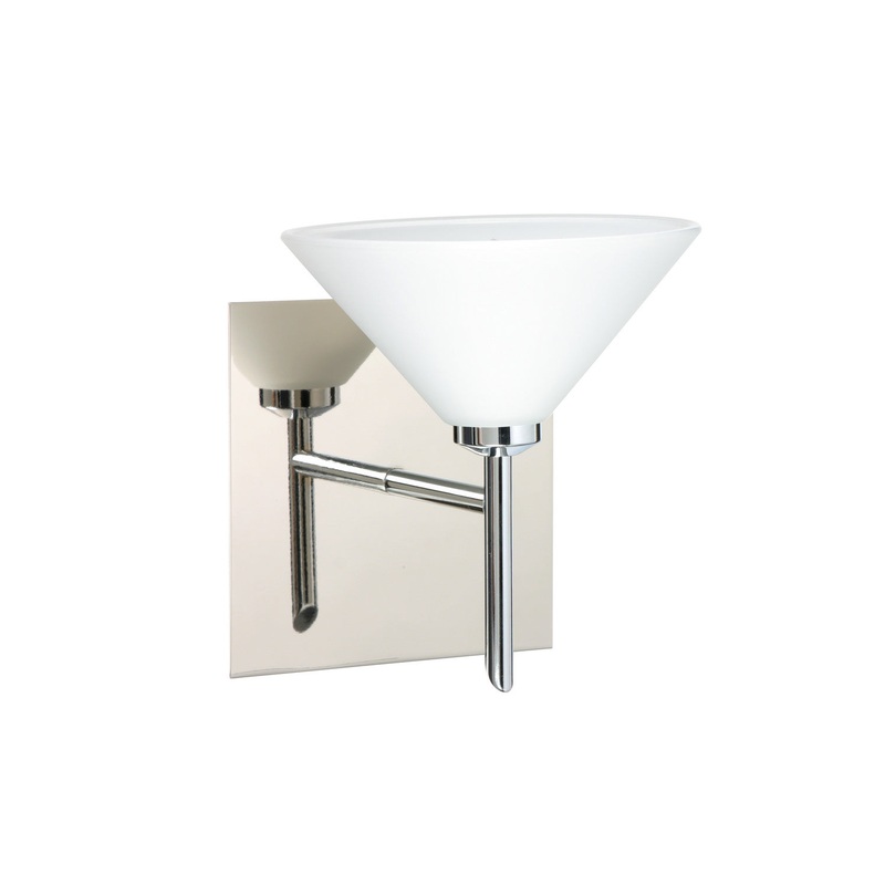 Besa 1SW-117607-CR-SQ Kona One Light Wall Sconce Chrome