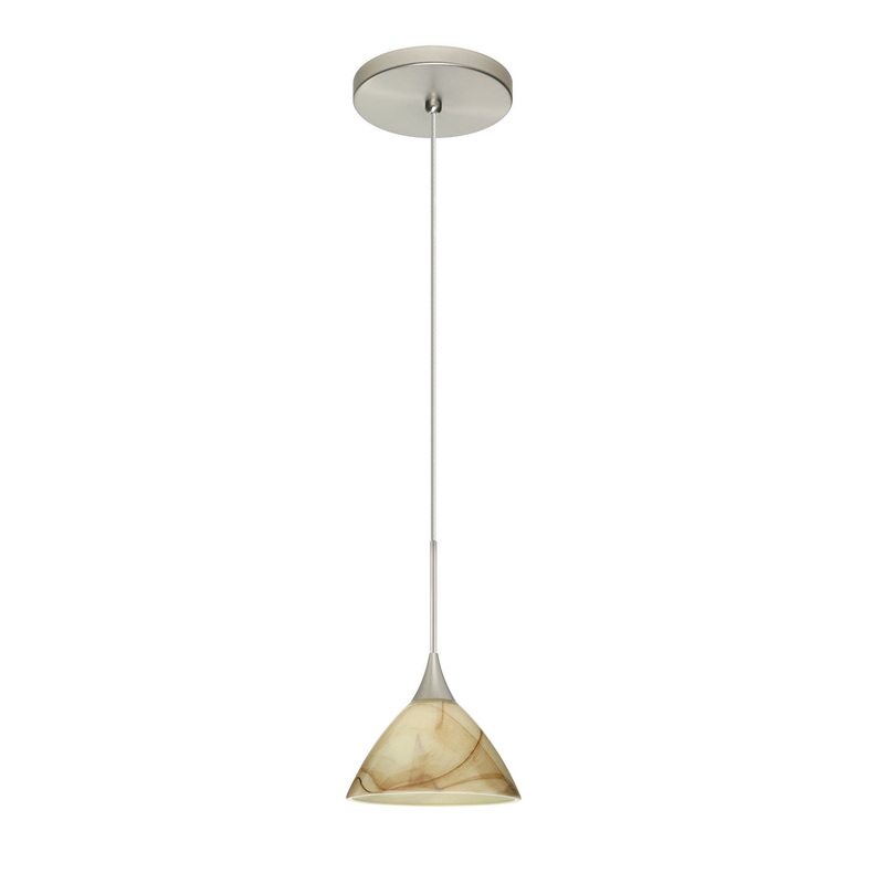Besa 1XT-174383-SN Domi One Light Pendant Satin Nickel