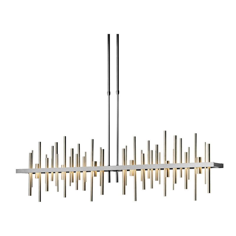 Cityscape Large LED Pendant Vintage Platinum Soft Gold