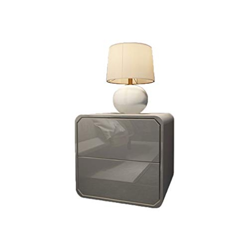 Comodini Decorazione Installazione Gratuita Serratura Nordic Semplice e Moderno in Legno massello Grigio Grigio Leggero Cuscinetto a Vento 300KG-47x50x40cm MUMUJIN