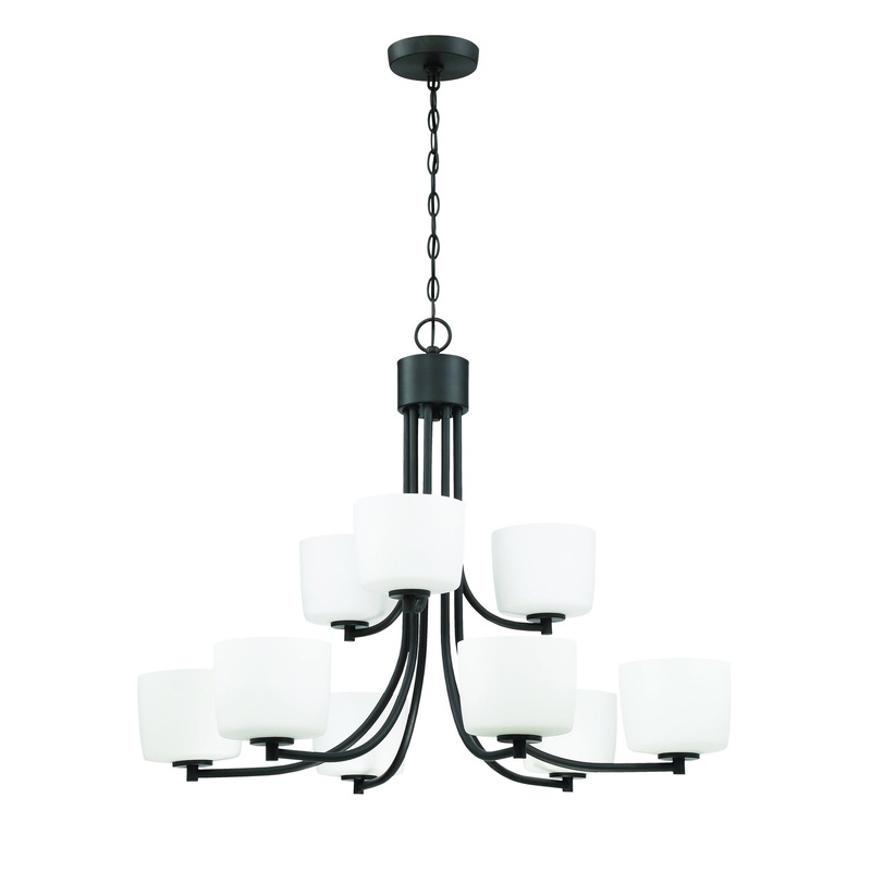 Craftmade 43529-ABZ Clarendon Nine Light Chandelier Aged Bronze Brushed (Discontinued)