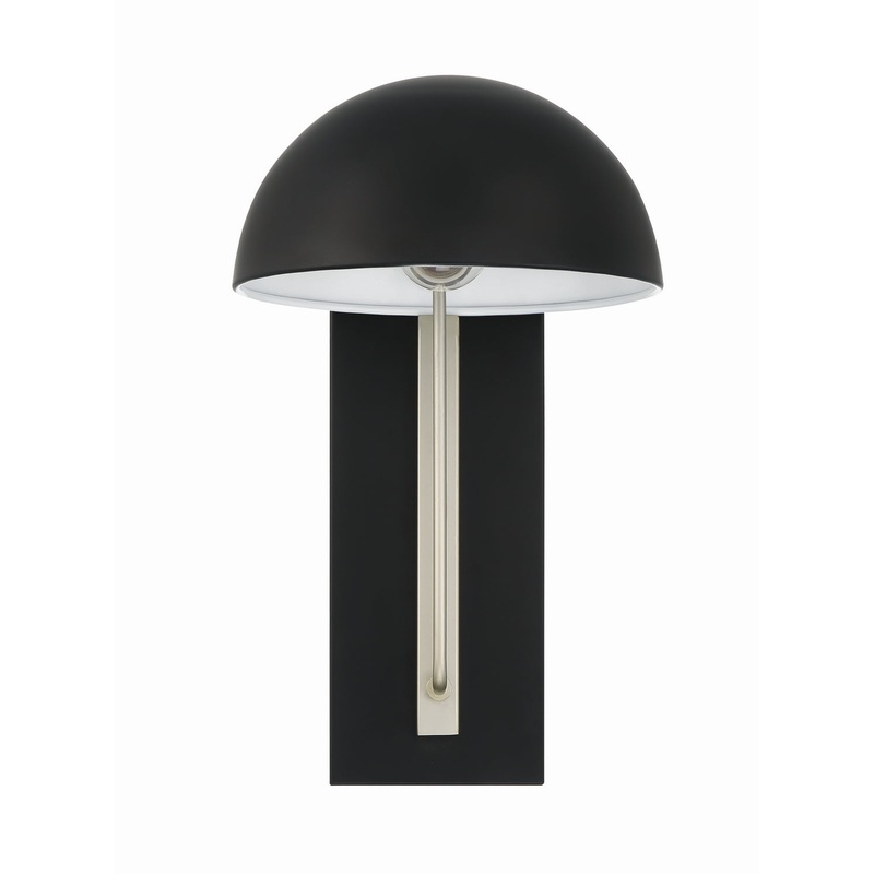 Craftmade ZA4914-MNSA Kahn One Light Outdoor Wall Mount Midnight/Satin Aluminum