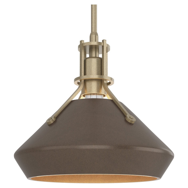 Henry Pendant with Chamfer Soft Gold Bronze
