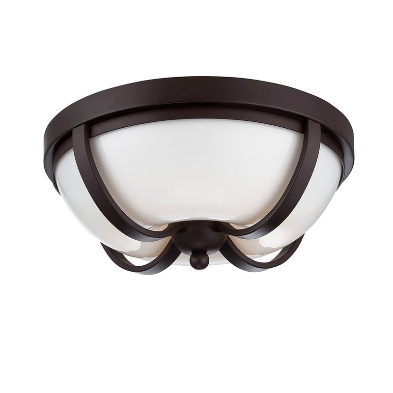 LED Flush Mount from the Andrew Collection in Bronze Finish by Eurofase