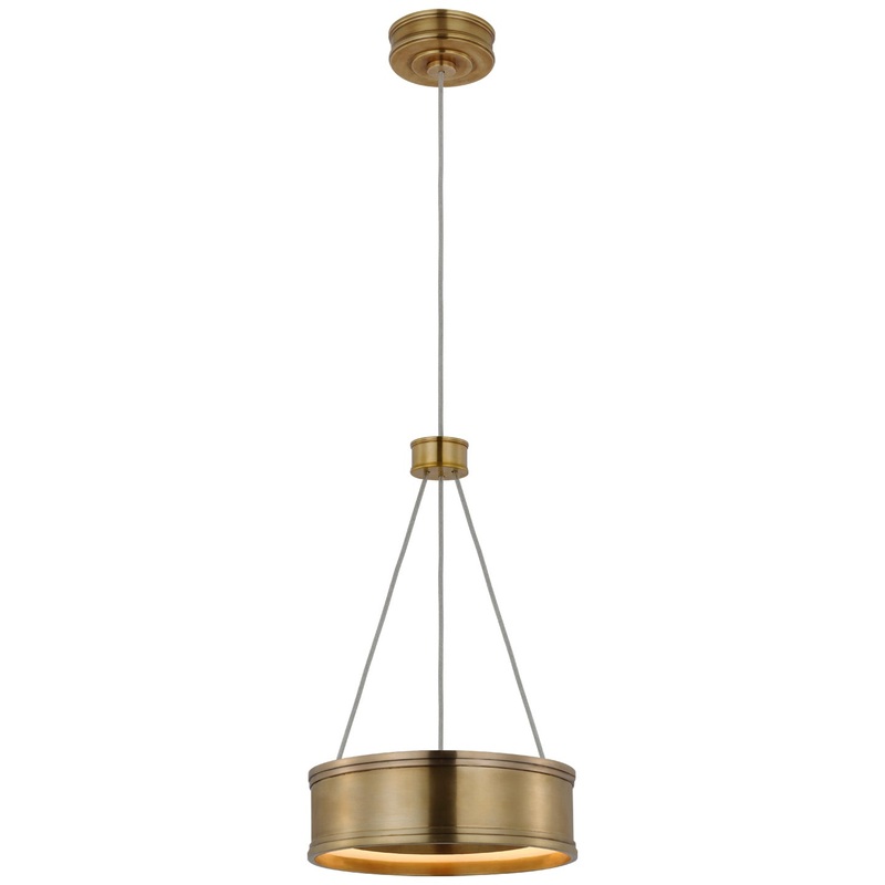 LED Pendant from the Connery Collection in Antique-Burnished Brass Finish by Visual Comfort Signature
