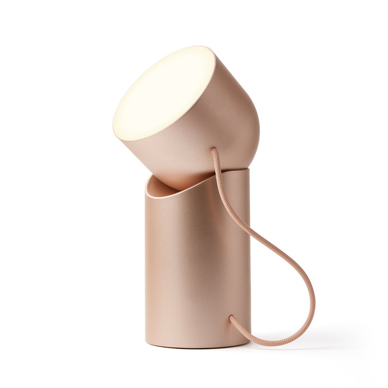 Lexon Orbe Portable Led Lamp With Moving Head – Gold