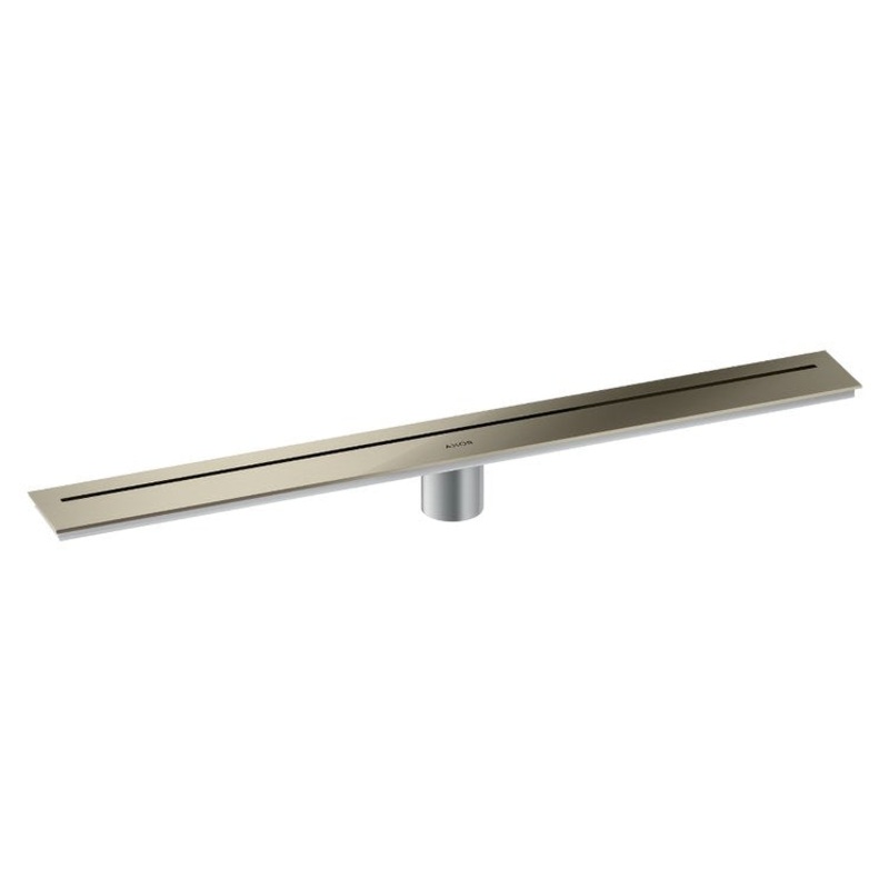 Linear Drain 27-9/16 Inch Polished Nickel Stainless Steel 304 for Shower Floor Installation
