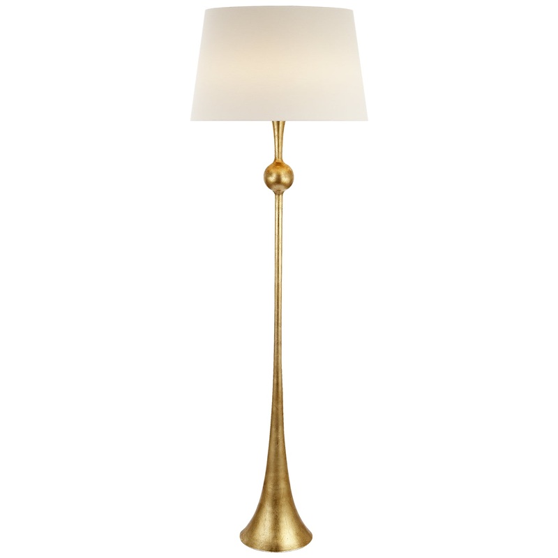 One Light Floor Lamp from the Dover Collection in Gild Finish by Visual Comfort Signature