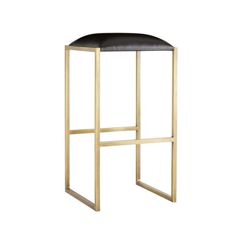 Arteriors 4838 Dash Bar Stool Black
