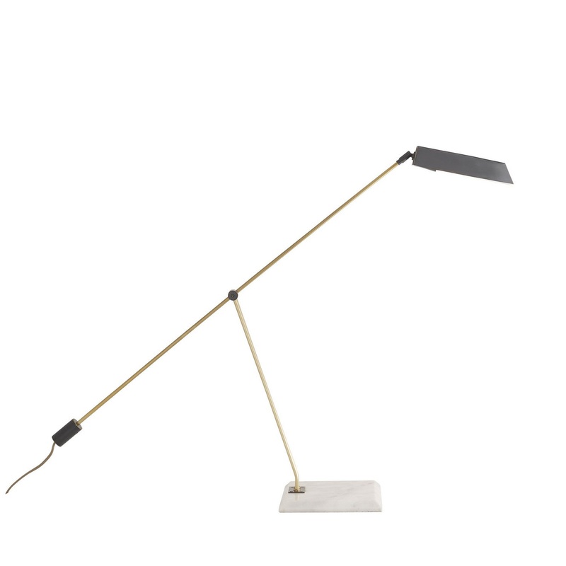 Arteriors 49679 Devin LED Desk Lamp White
