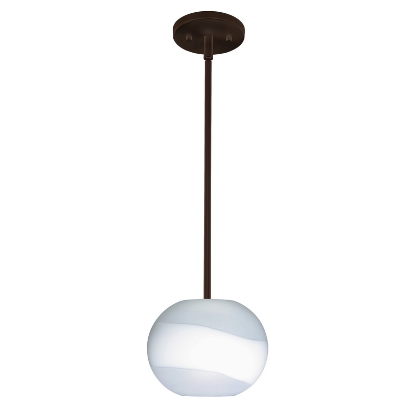 Besa 1TT-477699-LED-BR Luna One Light Pendant Bronze