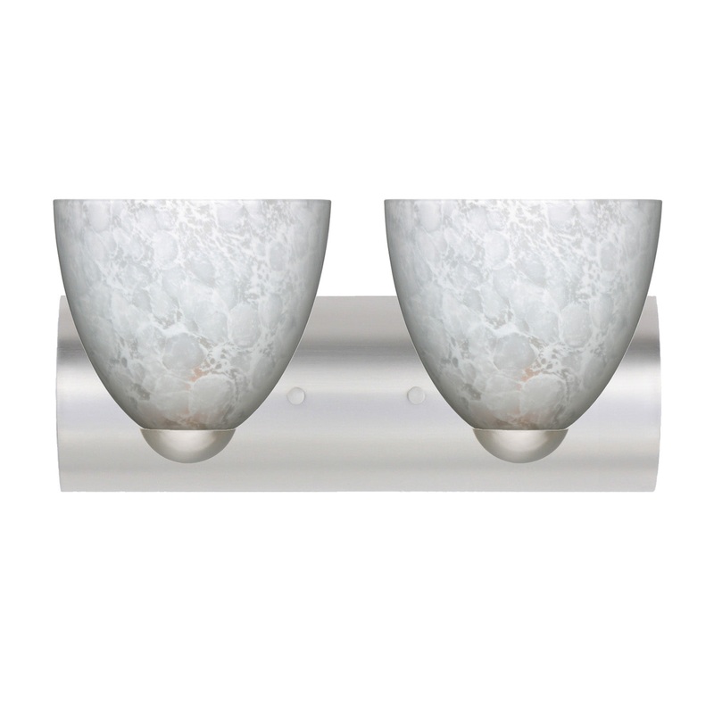 Besa 2WZ-757219-LED-SN Sasha Two Light Wall Sconce Satin Nickel