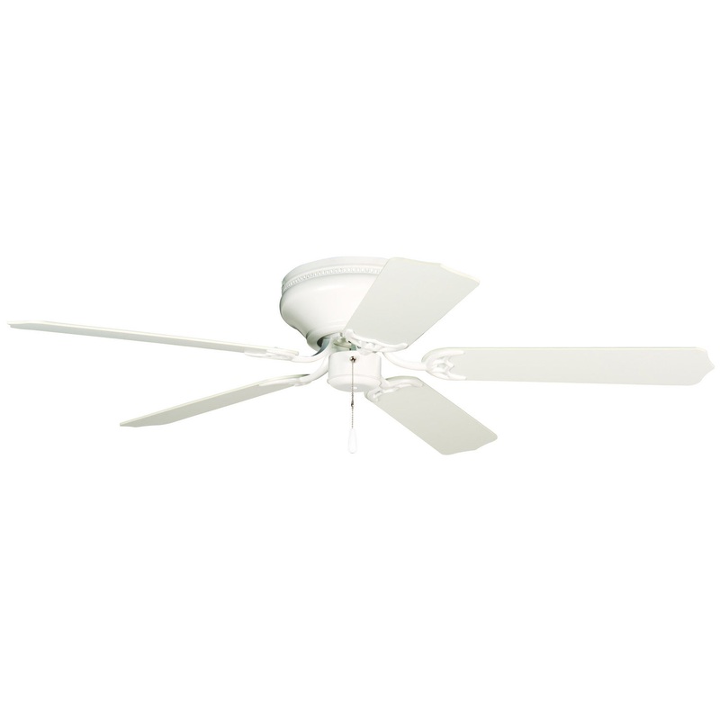 Craftmade PFC52W Pro Contemporary Flushmount 52″Ceiling Fan White (Discontinued)