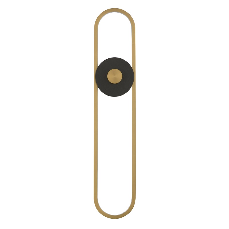 Gravity X-Large Outdoor LED Sconce Black / Gold