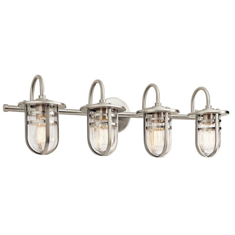 Kichler 45134NI Four Light Bath, Brushed Nickel