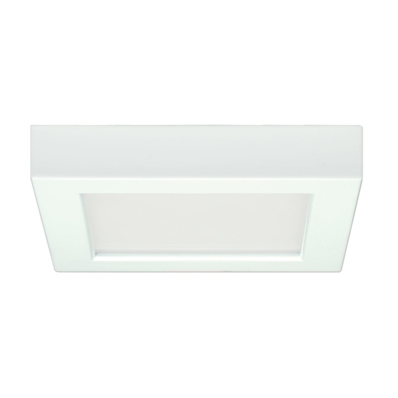 LED Flush Mount in White Finish by Satco
