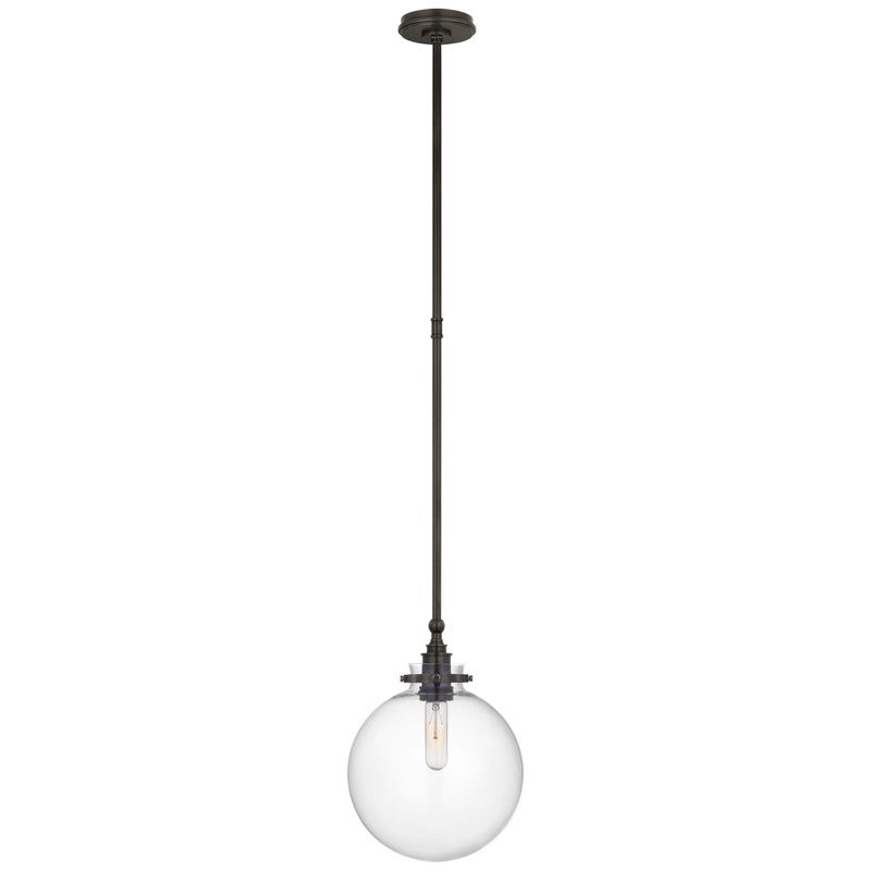 LED Pendant from the Parkington Collection in Bronze Finish by Visual Comfort Signature
