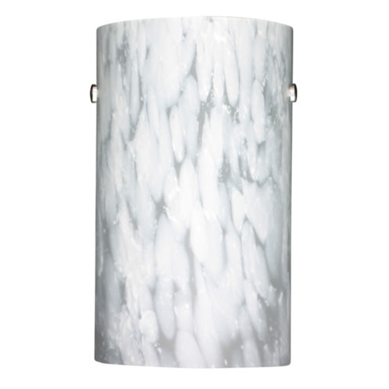 One Light Wall Sconce from the Tamburo Collection in Satin Nickel Finish by Besa