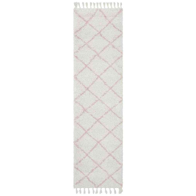 Saffron 22 Pink Runner by Rug Culture – 300X80CM – RUNNER