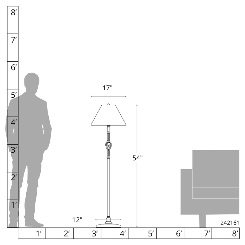 Twist Basket Floor Lamp Ink