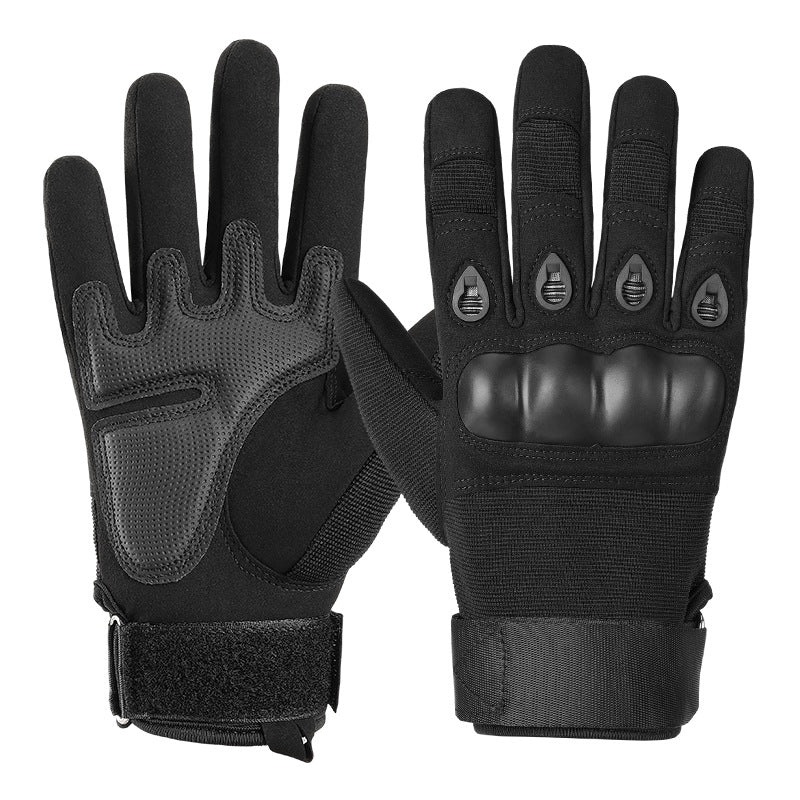 XL Black Hard Knuckle Tactical Gloves – Full-Finger Protective Gear for Motorcycle, Cycling & Outdoor Sports