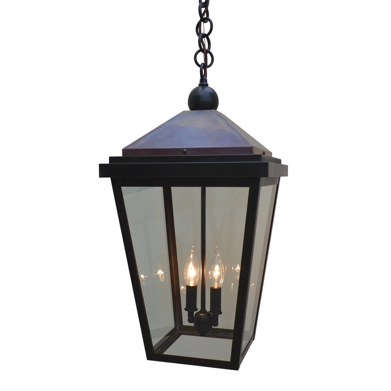 Arroyo LAH-12CLR-BZ/RC Lancaster Two Light Pendant Bronze w/ Raw Copper