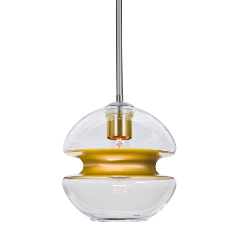 Besa 1TT-HULA8GD-SN Hula 8 One Light Pendant Satin Nickel