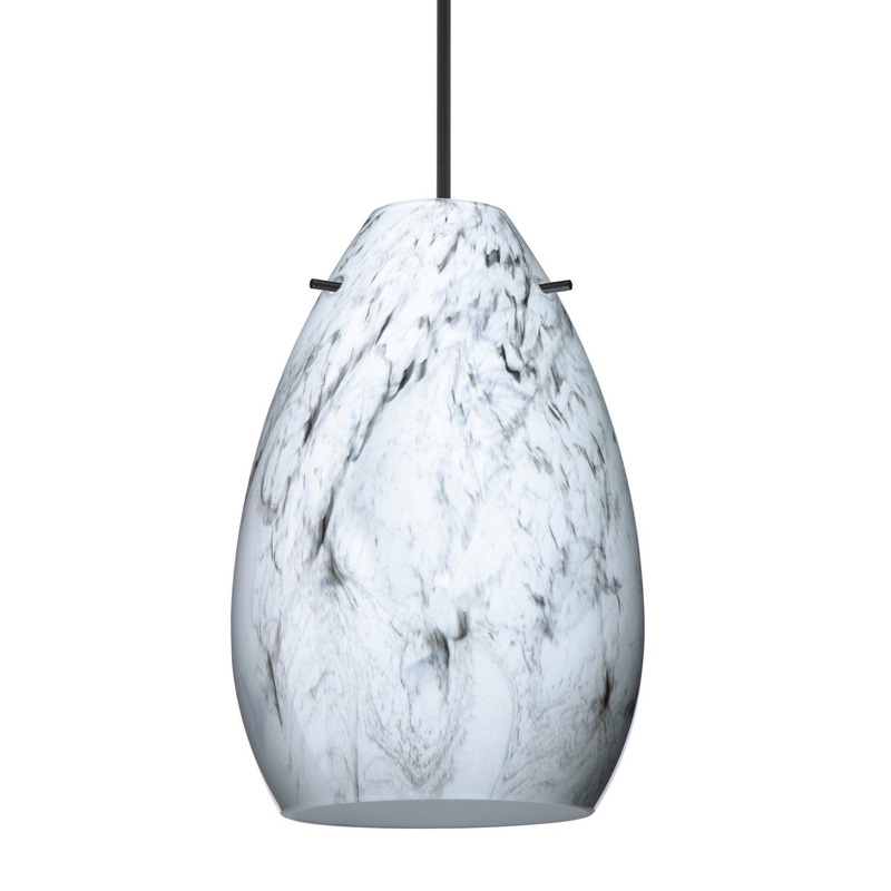 Besa 1XT-1713MG-BK Besa Pera 6 Pendant One Light Pendant Black