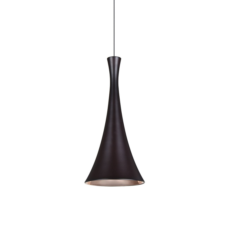Besa 1XT-RONDO-LED-BR Rondo One Light Pendant Bronze