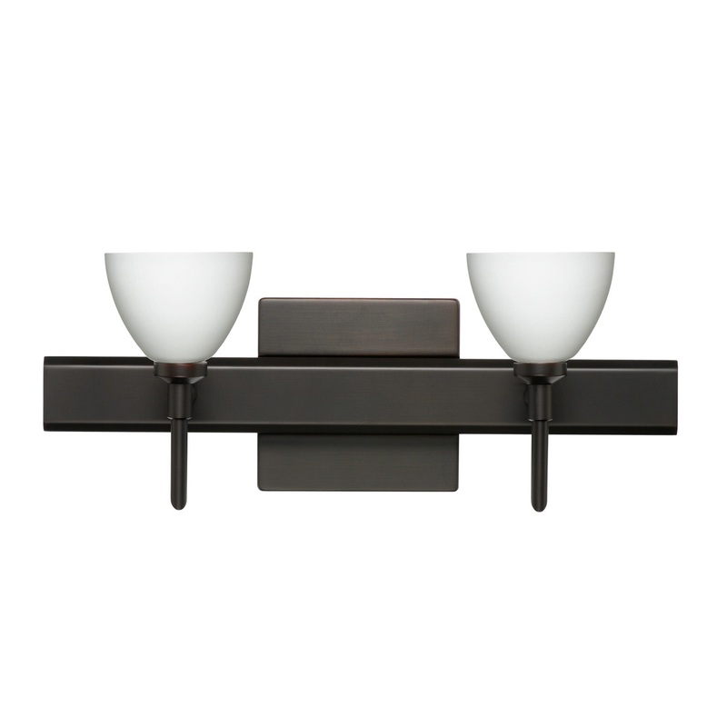 Besa 2SW-185807-BR-SQ Divi Two Light Wall Sconce Bronze