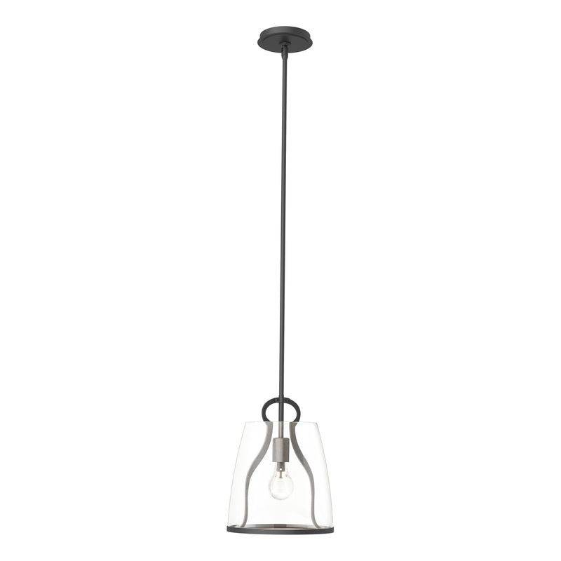 Caliper Pendant Black Clear Glass (ZM)